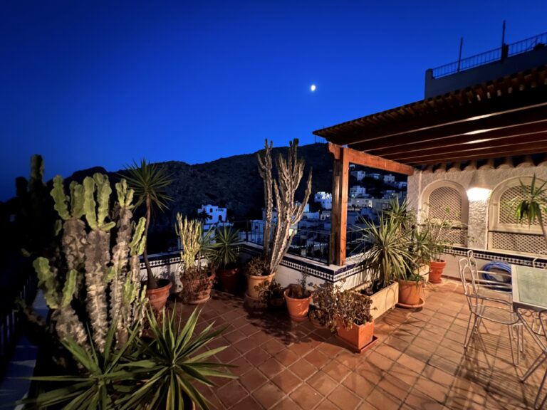 Vistas noche pueblo